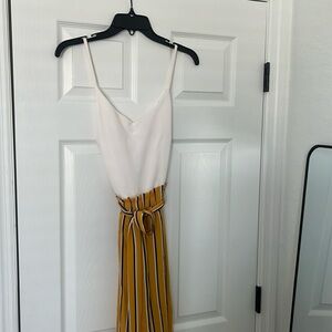 Francesca's jumpsuit! Hardly worn super cute for end of summer early fall!!